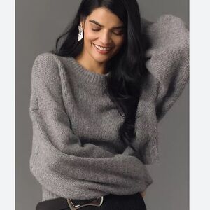 Anthropologie Pilcro Wide Sleeve Sweater in Grey Sz XXS